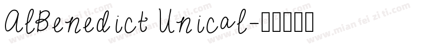 AlBenedict Unical字体转换